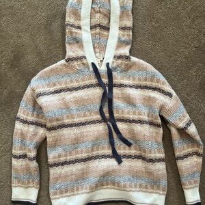 Hem & Thread Cream and Blue Striped Sweater
NWOT